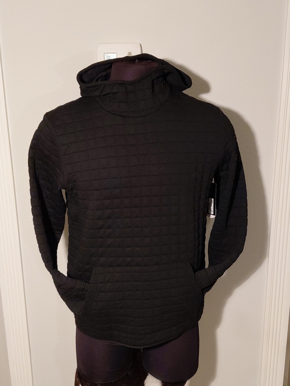 Men's Black Xersion Quilted Hooded Jacket